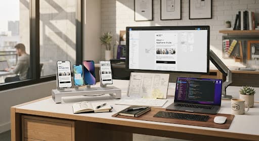 Vlack Studio developers testing native code on precision hardware